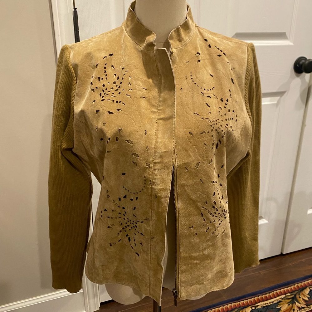 Vintage Coldwater Creek Suede Leather jacket